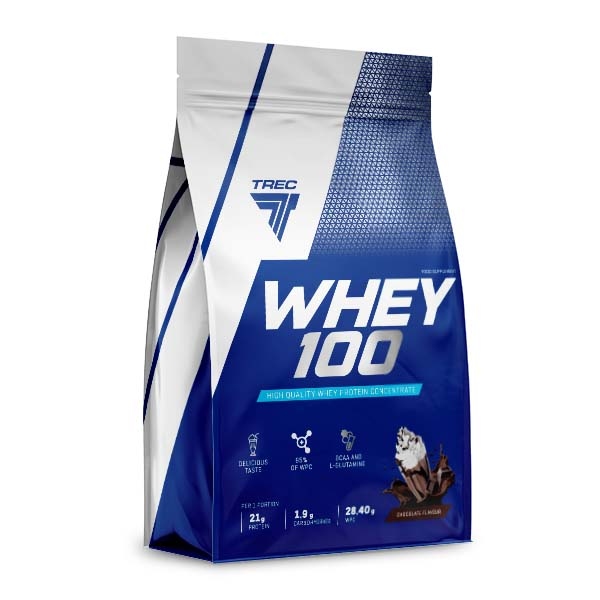 PYSZNE BIAŁKO WPC Trec Whey 100 700g PROTEINY NA MASĘ MIĘŚNIE DO TRENINGU