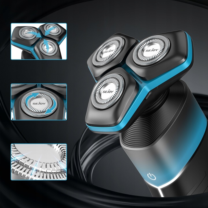 GOLARKA MĘSKA MASZYNKA DO GOLENIA TRYMER DO NOSA 5W1 Z OŚWIETLENIEM LED