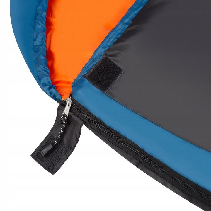 ŚPIWÓR TURYSTYCZNY MUMIA Z KAPTUREM DUŻY 220cm CIEPŁY LEKKI