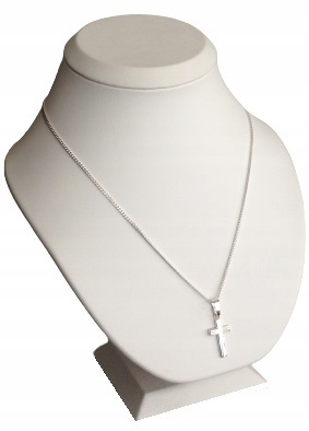 Pancerka Łańcuszek Srebrny 925 Krzyżyk Komplet (na PREZENT / KOMUNIA)