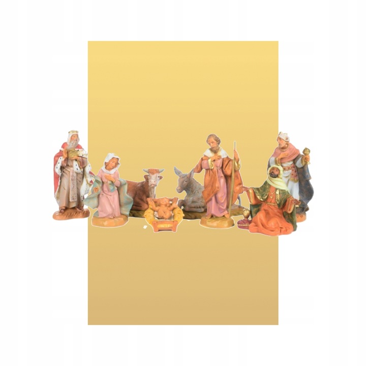 FIGURY DO SZOPKI BOŻONARODZENIOWEJ ŚWIĄTE ORYGINALNE FONTANINI 8 SZTUK 12CM