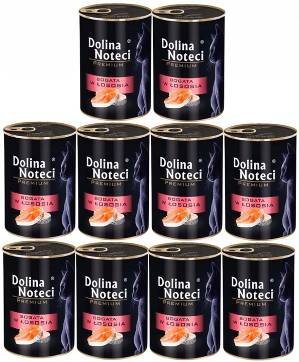 Karma dla kota DOLINA NOTECI Łosoś 24 x 400 g