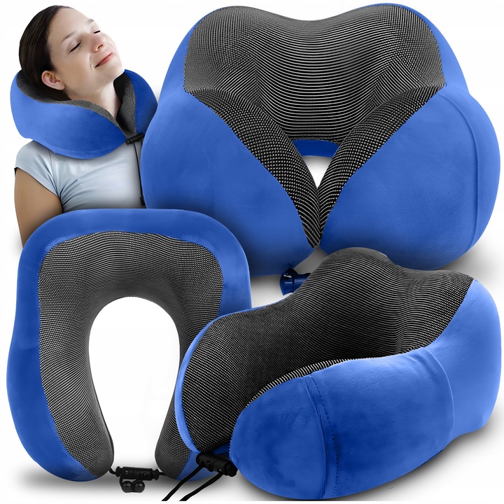 Poduszka Turystyczna Podróżna Zagłówek Pod Szyję Super Wygodna Relaksacyjny