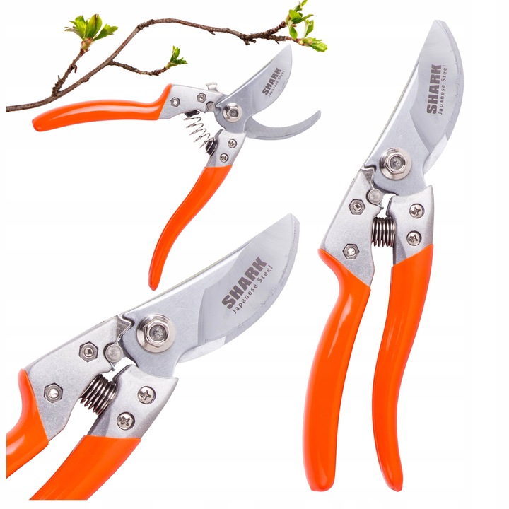 SEKATOR DO GAŁĘZI RĘCZNY NOŻYCOWY Shark G1 ogrodowy do cięcia 22 cm