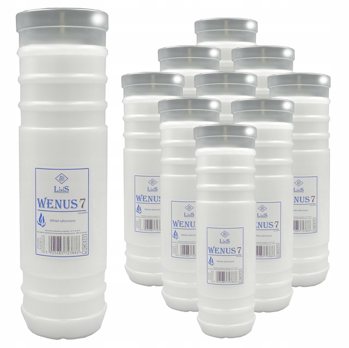 Rewelacyjne wkłady do zniczy Parafinowe Wenus7 +ZapalarkaGRATIS