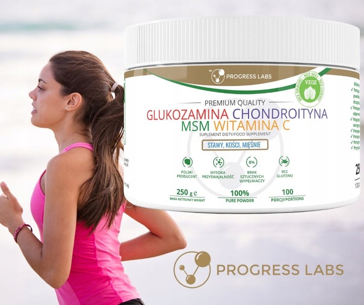 GLUKOZAMINA CHONDROITYNA MSM WITAMINA C VEGE 250g