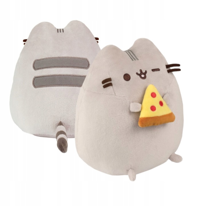 MASKOTKA PUSHEEN DLA DZIECKA Z PIZZĄ W ŁAPKACH 24cm PLUSZOWA PRZYTULANKA