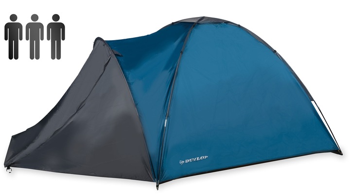 Namiot IGLO kempingowy z przedsionkiem trzyosobowy moskitiera WODOODPORNY