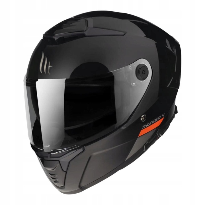 Kask motocyklowy MT THUNDER 4 SV SOLID GLOSS BLACK czarny GRATISY