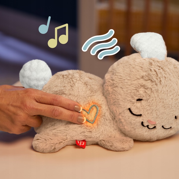 Fisher-Price Śpiący Króliczek Przytulanka z ruchem dla niemowląt 0+ HXG97