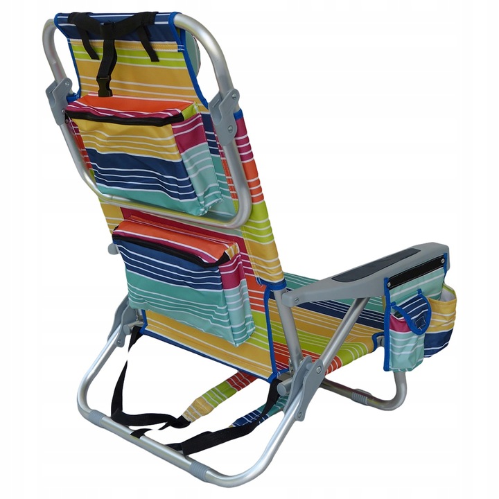 leżak MULTICOLOR plażowy, ALUMINIUM, ogrodowy.