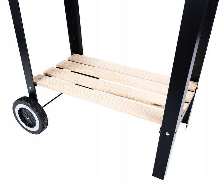 GRILL ogrodowy Węglowy na kołach DUŻY Rożen PÓŁKI Gril Regulacja Rusztu