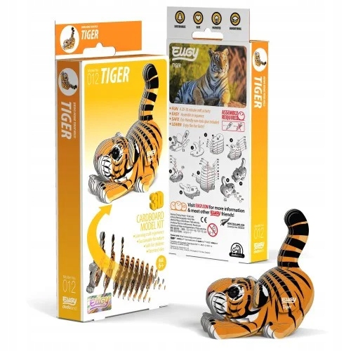 Tygrys - Eko Układanka 3D - Eugy