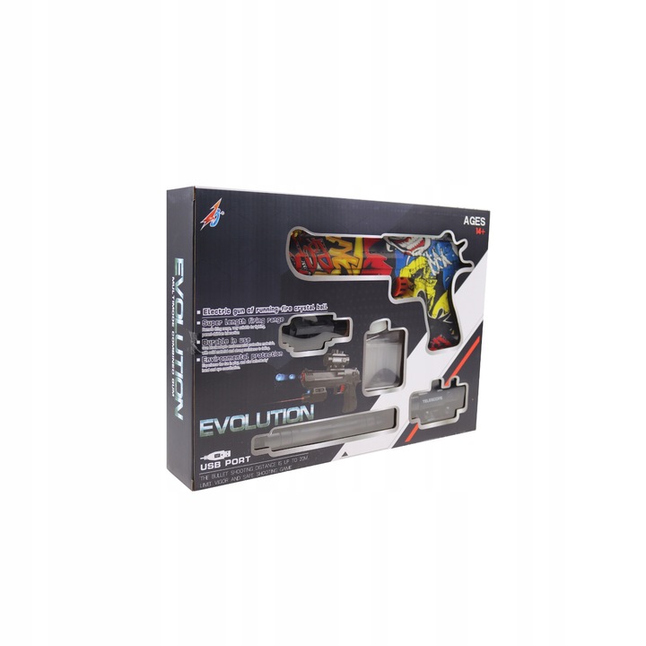 Pistolet na kulki żelowe broń KARABIN automat laser zestaw DESERT EAGLE CS