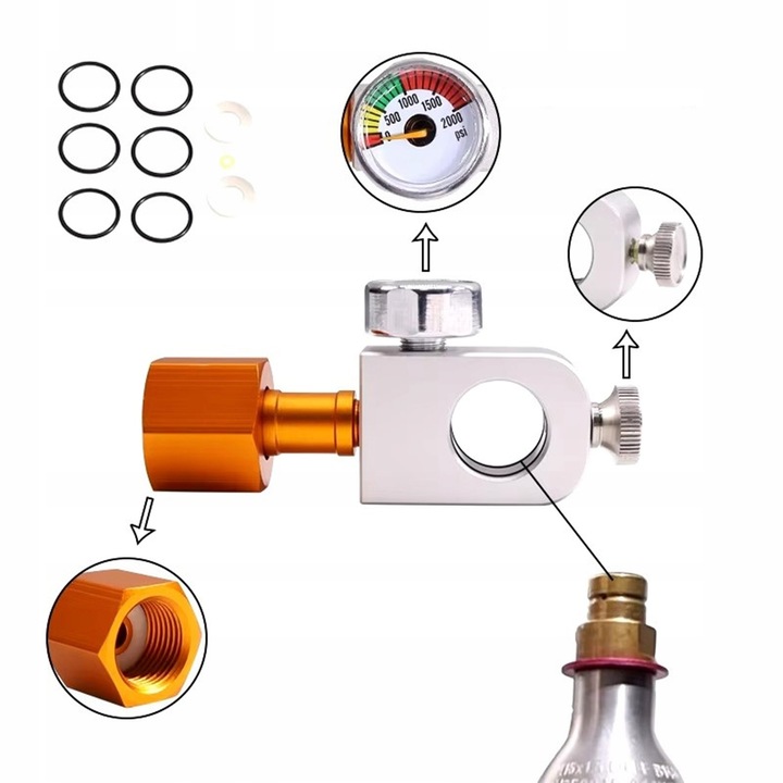 PRZETOCZKA ADAPTER DO SODASTREAM SZYBKOZŁĄCZE TERRA DUO ART CO2