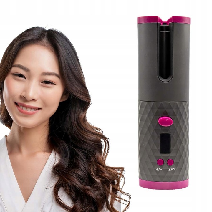 AUTOMATYCZNA LOKÓWKA DO WŁOSÓW Z POWŁOKĄ CERAMICZNĄ LCD