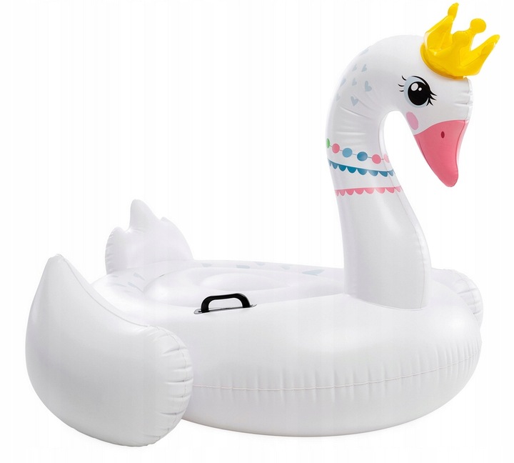 INTEX 57562 DMUCHANY MATERAC DO PŁYWANIA ZABAWKA ŁABĘDŹ 188cm x 124cm