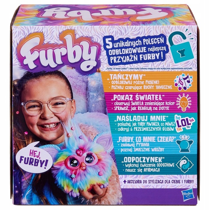 FURBY 2.0 Interaktywna maskotka Tęczowa F8900