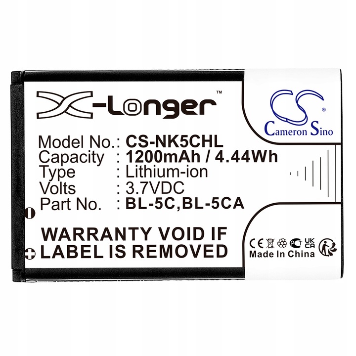 Akumulator Bateria typ Teltonika BL-5C-H Lark BL-6SP Nokia BL-5C BL-5CA