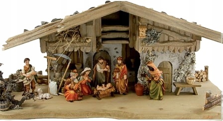 CUDOWNE Figurki do Szopki KOLOROWE, 11-części - maks. 7,0cm wysokie