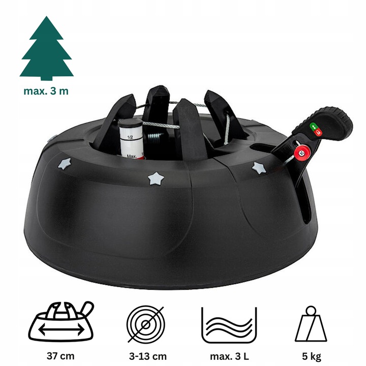 STOJAK POD CHOINKĘ CHOINKOWY STABILNA PODSTAWKA DO ŻYWEJ CHOINKI DO 3 M