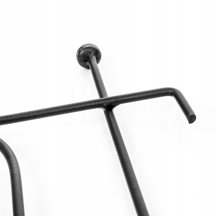 OGRODOWY PŁOT METALOWA PODPORA DO ROŚLIN PODPORY DO KWIATÓW CZARNY