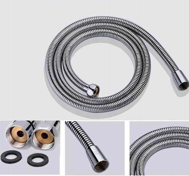 BATERIA PRYSZNICOWA WANNOWA NATRYSKOWA ŚCIENNA DO KABINY UCHWYT WĄŻ ZESTAW