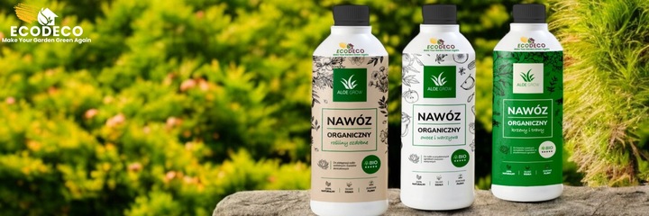 Naturalny nawóz organiczny 1 l użyźnia glebę wiosenny do trawy i krzewów