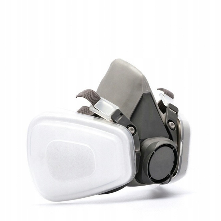 MASKA LAKIERNICZA PÓŁMASKA OCHRONNA PRZECIWPYŁOWA FILTRY + WKŁADY + GOGLE