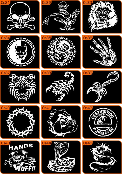 NAKLEJKI NA OSŁONĘ KOŁA ZAPASOWEGO - 4x4, OFF ROAD