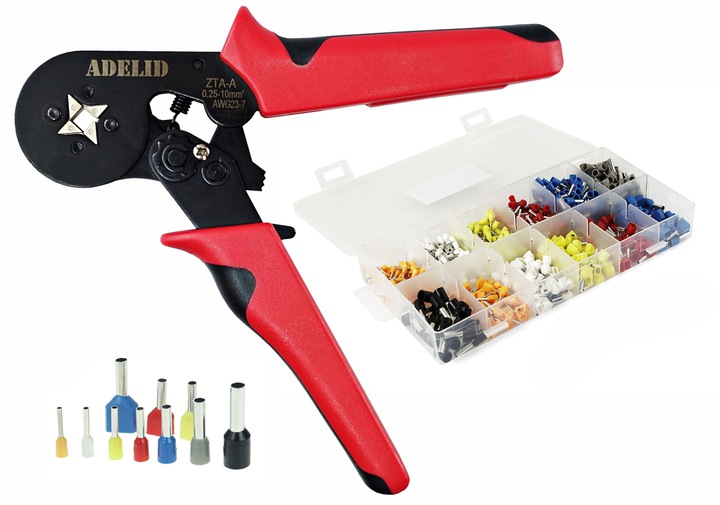 ZACISKARKA PRASKA KABLI TULEJEK KOŃCÓWEK 0,25-10