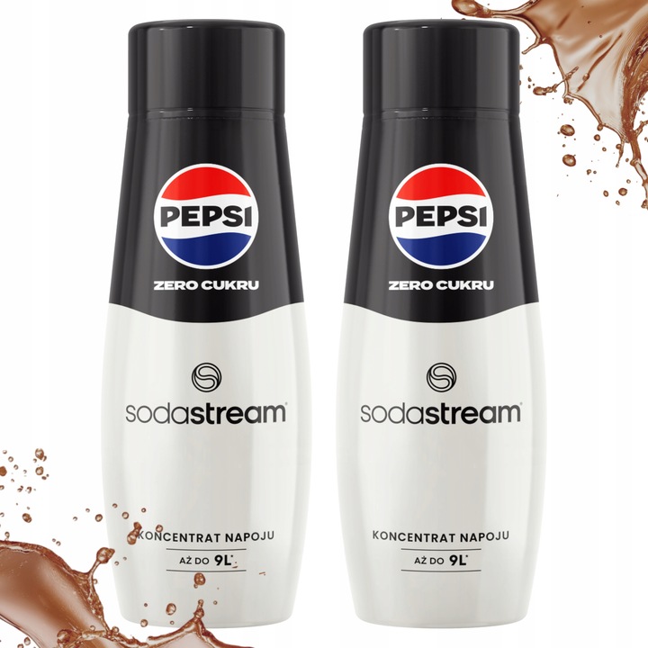 2X SYROP KONCENTRAT PEPSI MAX BEZ CUKRU ZERO DO SATURATORA WODY SODASTREAM