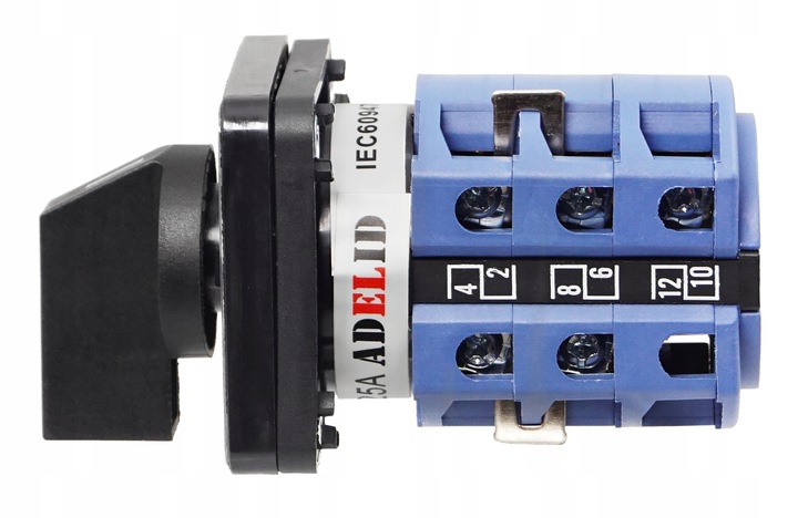 ŁĄCZNIK KRZYWKOWY 25A 3F LEWO PRAWO TABLICOWY IP65