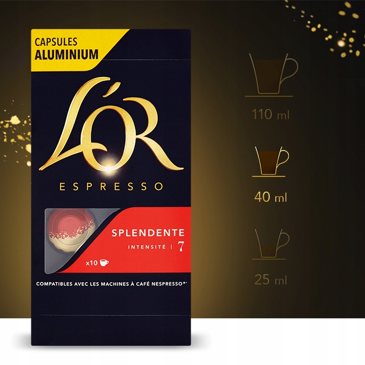 Kapsułki L'OR do Nespresso(r)* kawa 100% arabica, 100 kaw, 9+1 GRATIS