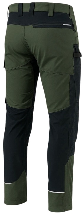 ELASTYCZNE Spodnie ROBOCZE Męskie BHP STRETCH MOCNE OCHRONNE SPANDEX KHAKI