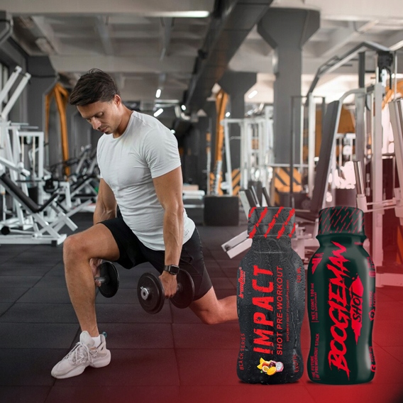 TREC BOOGIEMAN SHOT 100ml x12 PRZEDTRENINGÓWKA PUMP SIŁA POMPA IMPACT SHOT