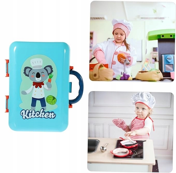 ZESTAW KUCHNIA W WALIZCE Kuchenka do gotowania ZABAWKA DLA DZIECI WALIZKA
