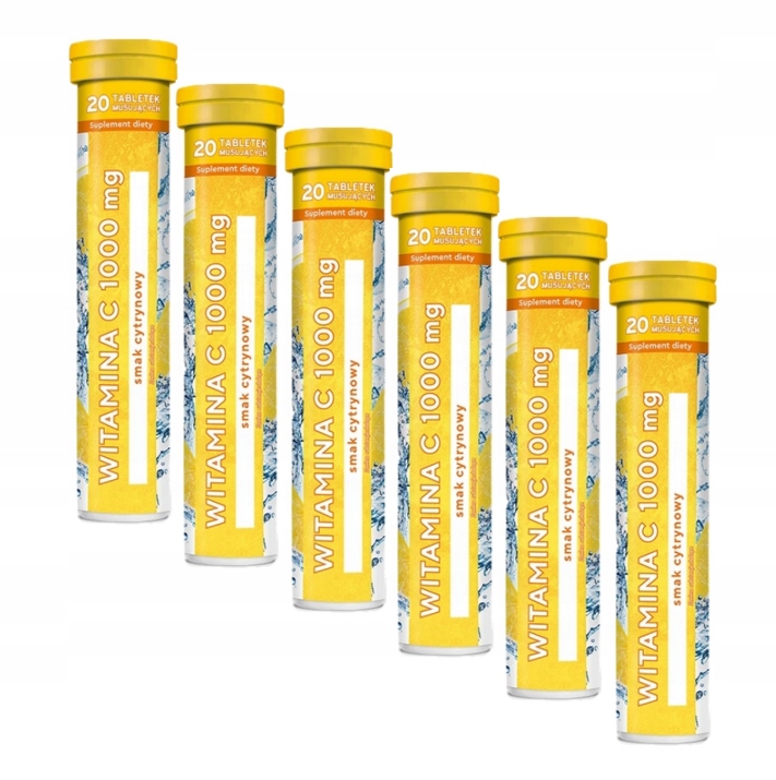 Witamina C 1000 mg 6 op. x 20 tabl.musujących MBM