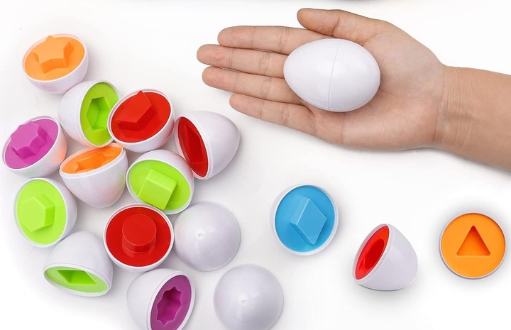 UKŁADANKA LOGICZNA SMART JAJKA SORTER KSZTAŁTY MONTESSORI