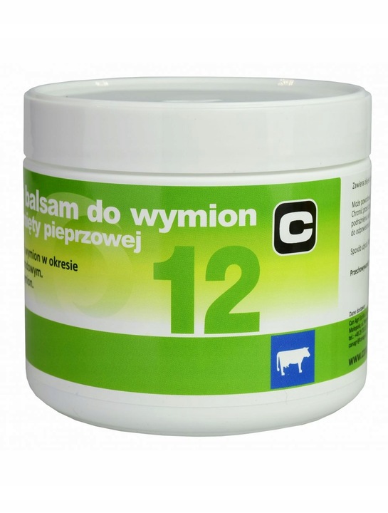 Balsam do wymion z miętą pieprzową ”12”, 500 ml