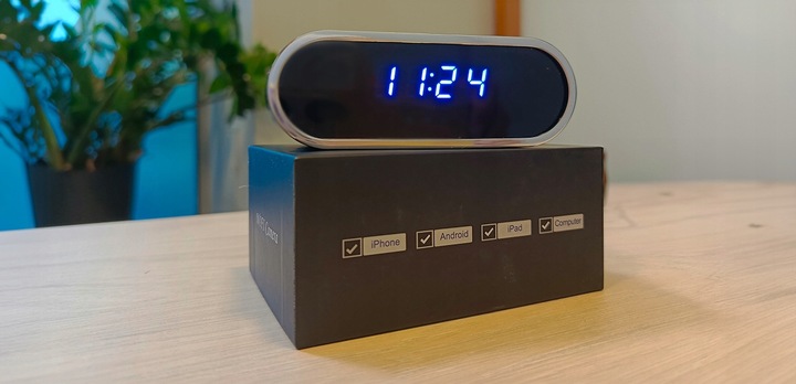 Zegar Z Ukrytą Kamerą / ZEGAREK SZPIEGOWSKI UKRYTA MINI KAMERA TRYB NOCNY
