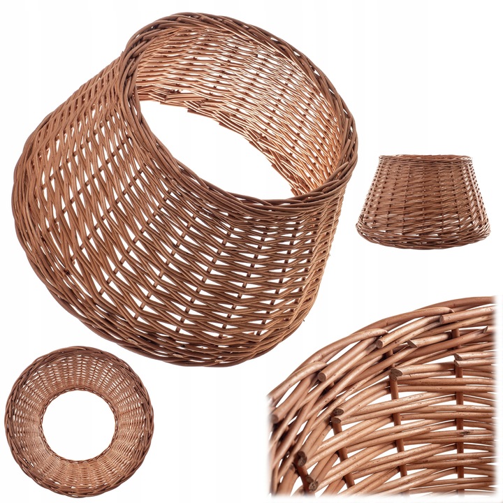 OSŁONA NA STOJAK CHOINKOWY WIKLINOWA 55 cm OSŁONKA POD CHOINKĘ KOSZ BOHO