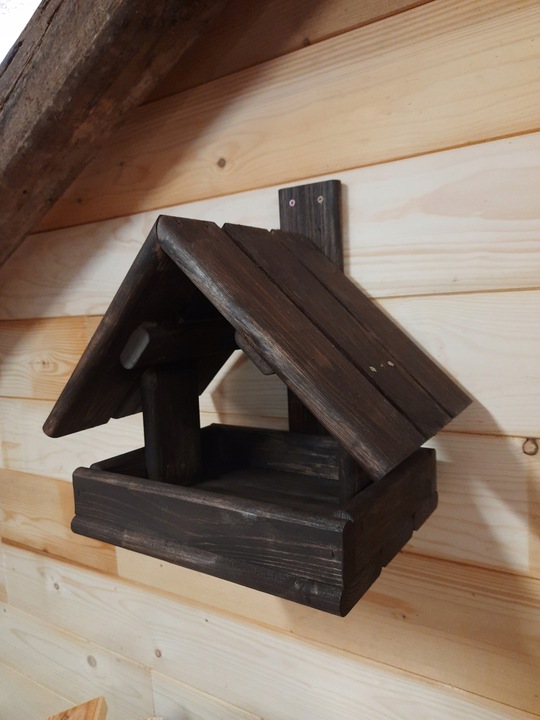 karmnik dla ptaków karmik drewniany impregnowany