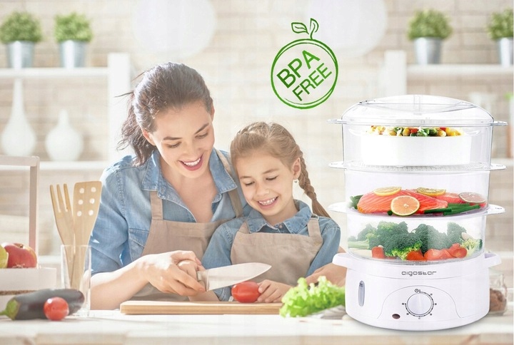 PAROWAR AIGOSTAR 9L 800W RYŻ ZUPA JAJKA bez BPA