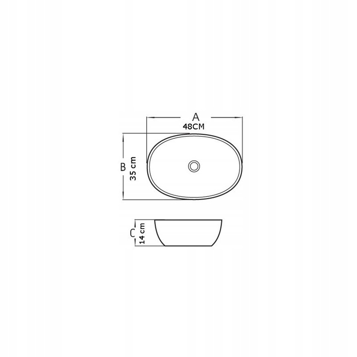 MEXEN VIKI 48 UMYWALKA NABLATOWA STAWIANA NA BLAT