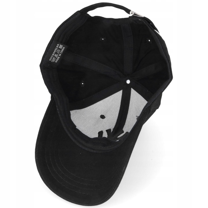 Czapka z daszkiem bejsbolówka męska damska czarna