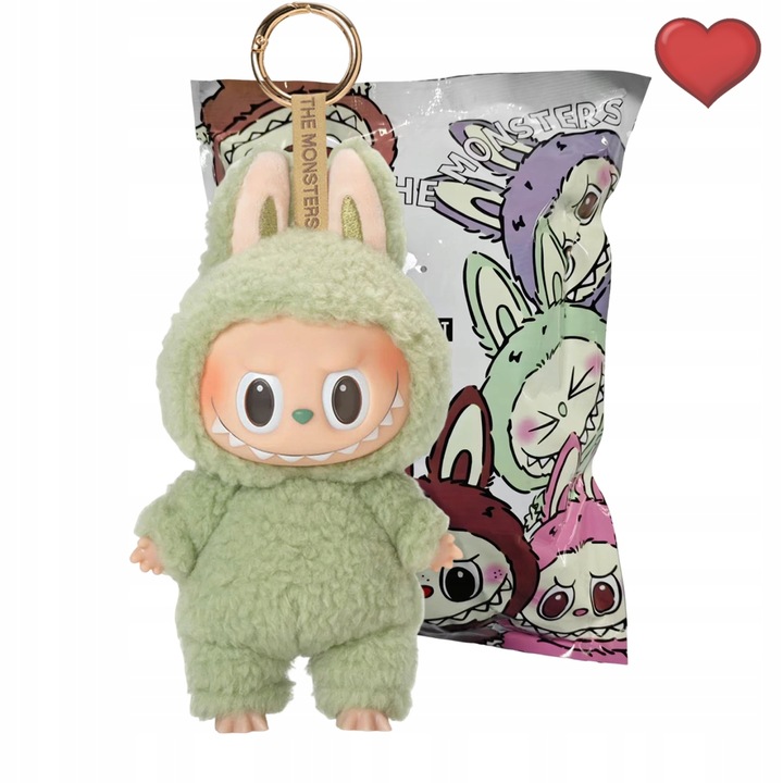 Zielony LABU-BU 1RD THE MONSTERS ANIME DUŻA LALKA PLUSZOWA Bez pudełka