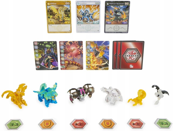 BAKUGAN LEGENDS ZESTAW NILLIOUS NOVA ULTRA GEOGAN