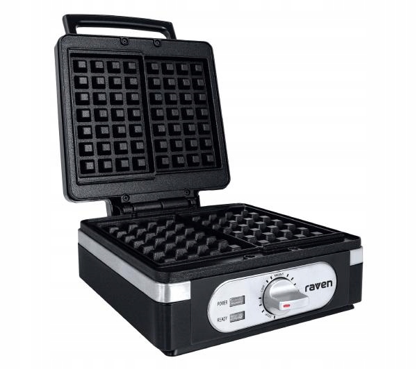 MOCNA Gofrownica RAVEN EG004BX 2 chrupiące gofry