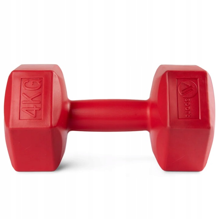 HANTLE BITUMICZNE 2x4KG HANTELKI HEXAGONALNE CIĘŻARKI DO ĆWICZEŃ FITNESS